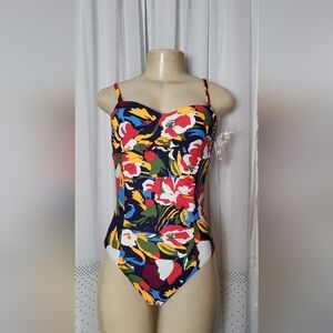 Vibrant Floral One Piece Swimsuit